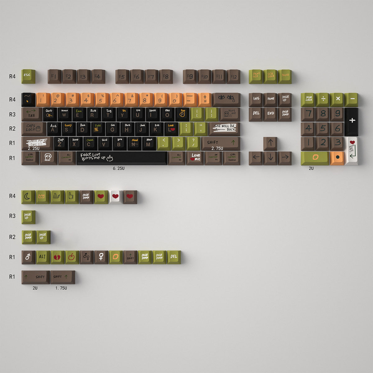 Love Story Keycaps - Diykeycap