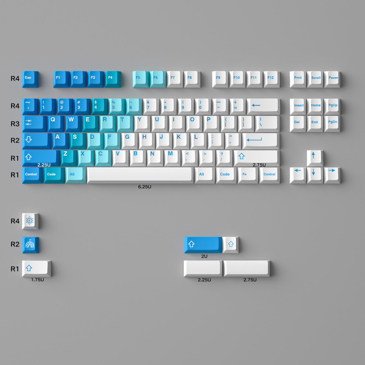 Original Snow Mountain Keycap - Diykeycap