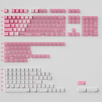 Snow Mountain Flower Pink R2 - Diykeycap