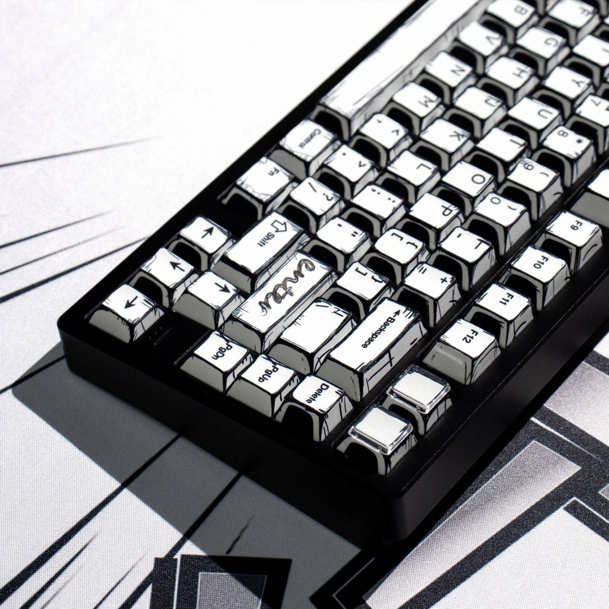 Comic White keycaps - Diykeycap