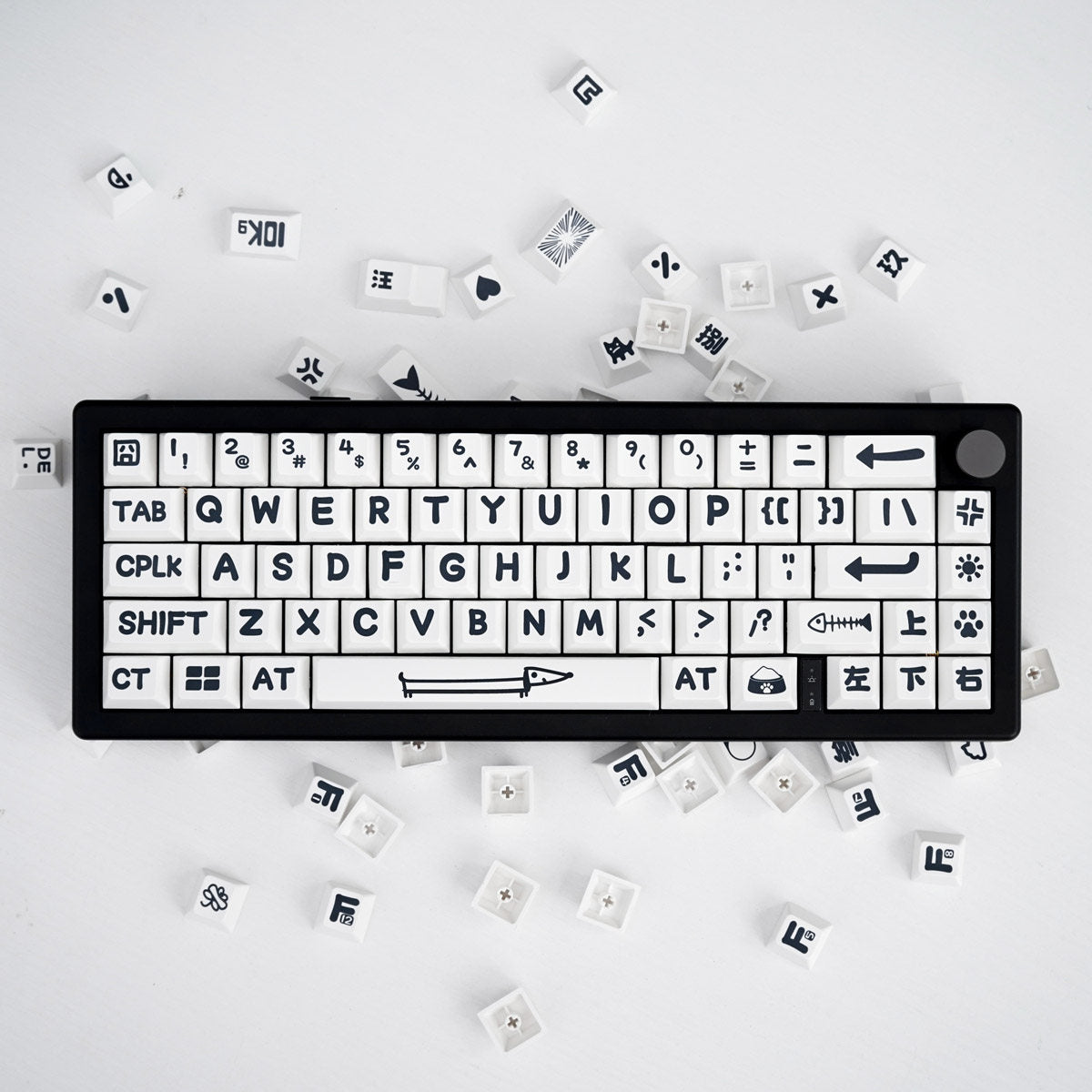 Party Animals Theme Large Font Keycaps - Diykeycap