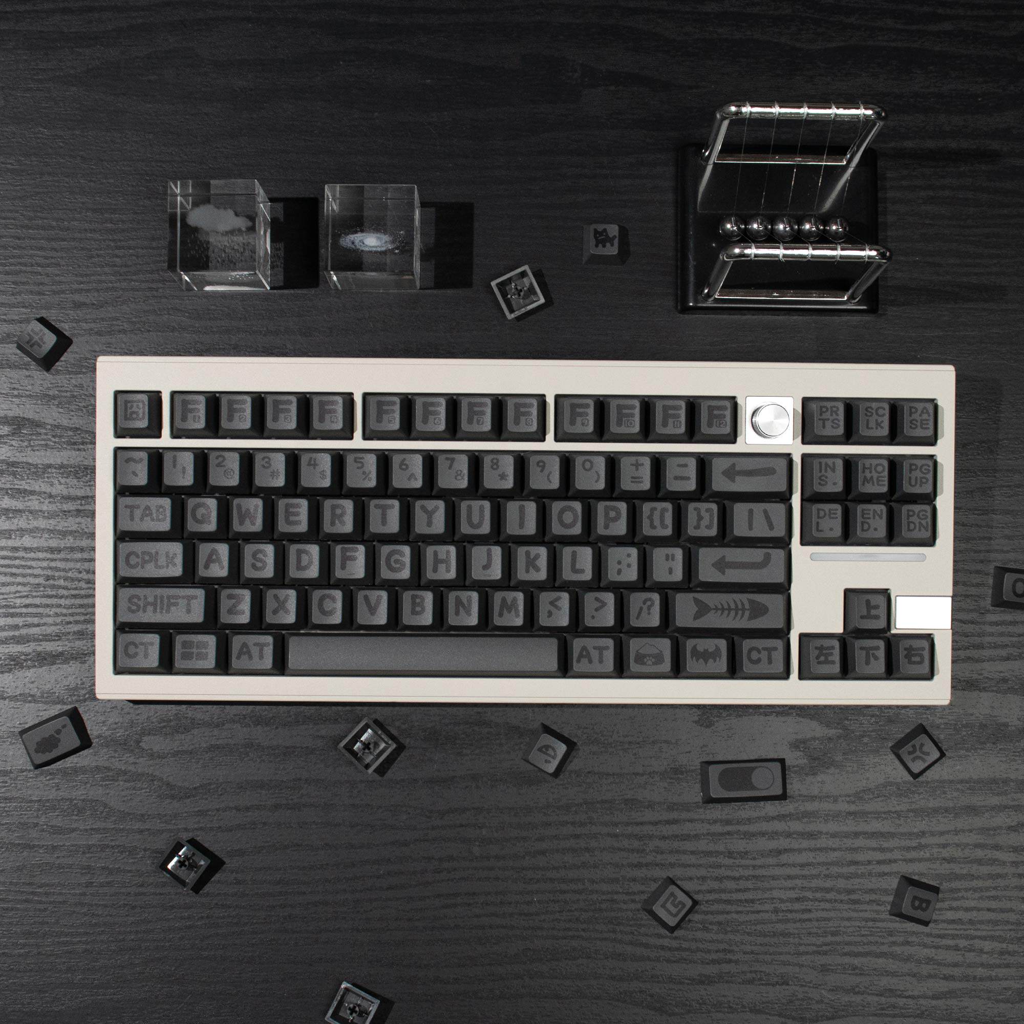 Party Animals Theme Large Font Keycaps - Diykeycap