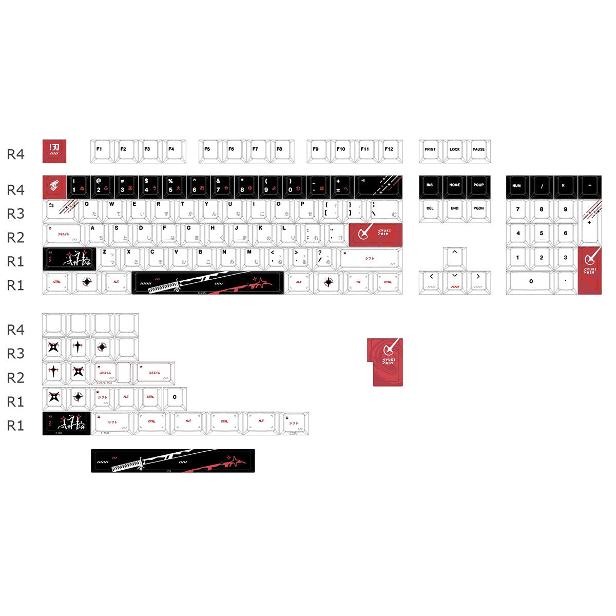 YukiAim Mechanical Keyboard Keycaps - Diykeycap