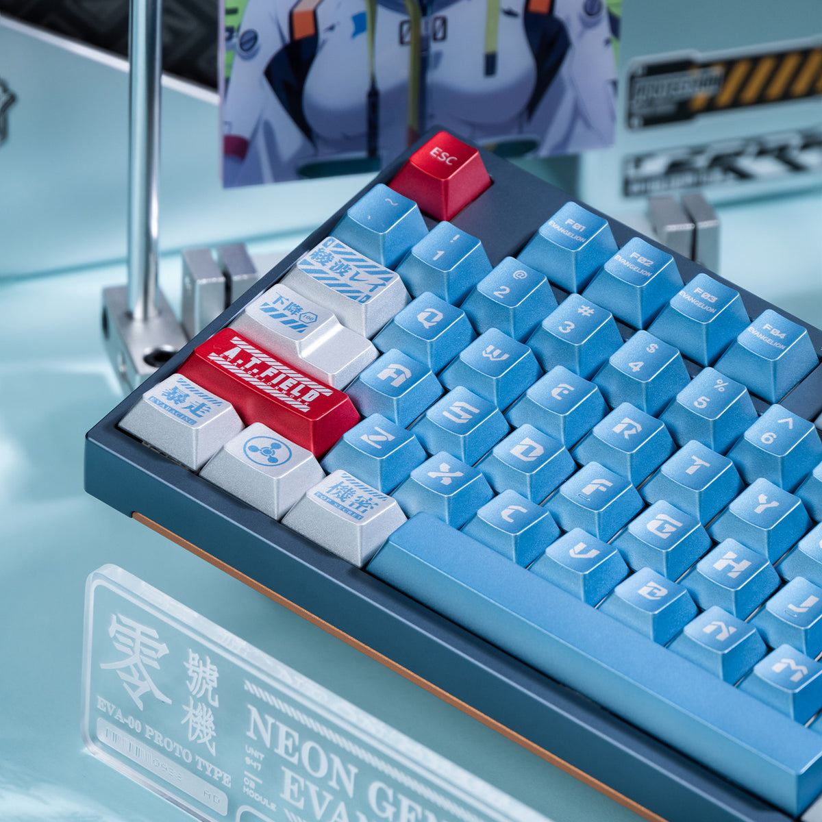 Blue Lilith (Metallic) keycaps - Diykeycap