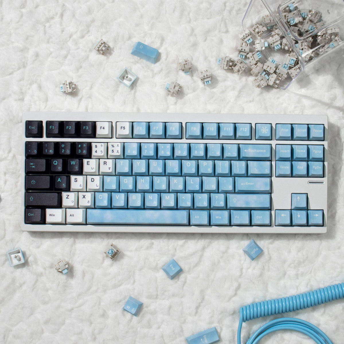 Yuki Onna Gradient Keycaps - Diykeycap