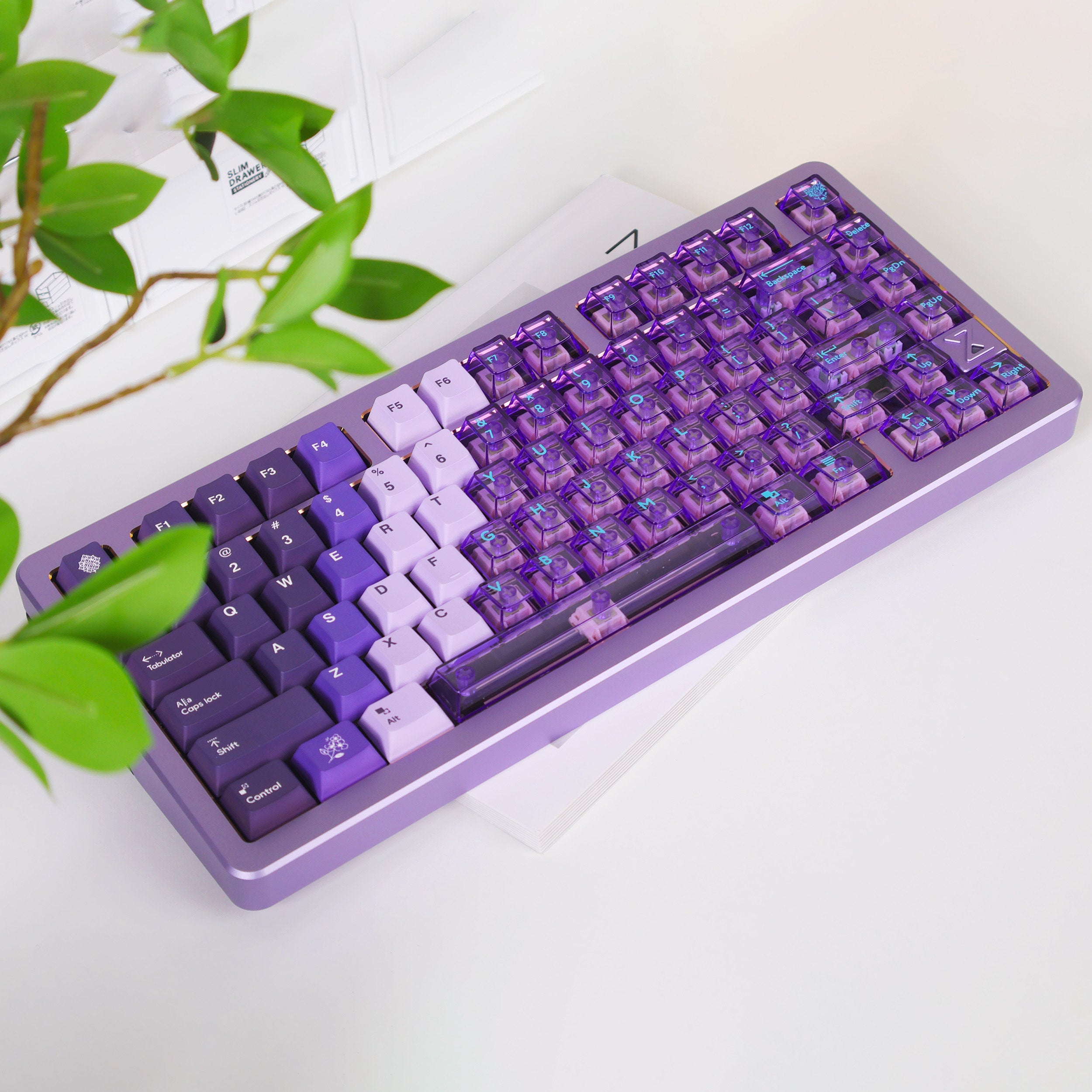 Snow Mountain Lilac keycaps - Diykeycap