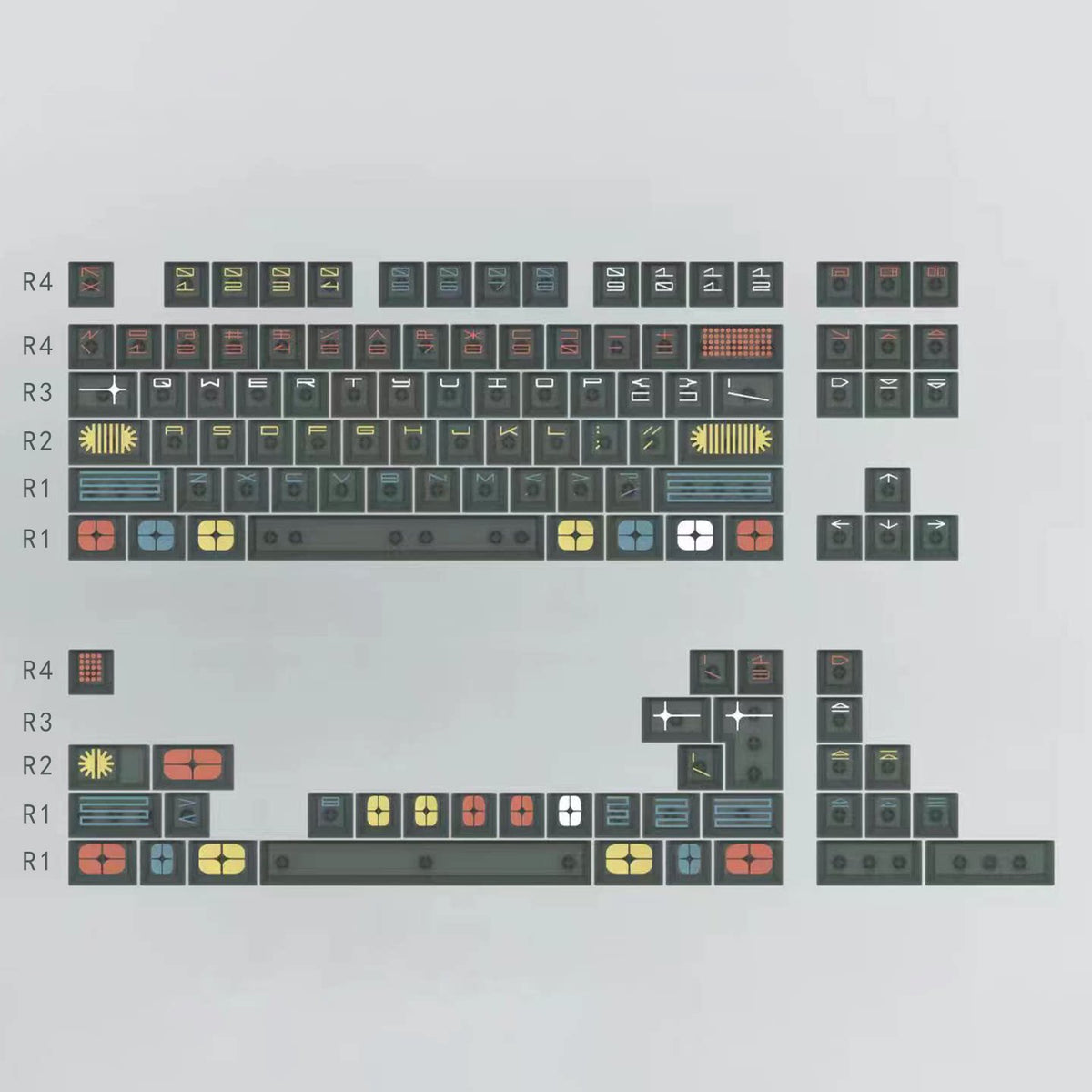 Expo Frosted Translucent keycaps - Diykeycap