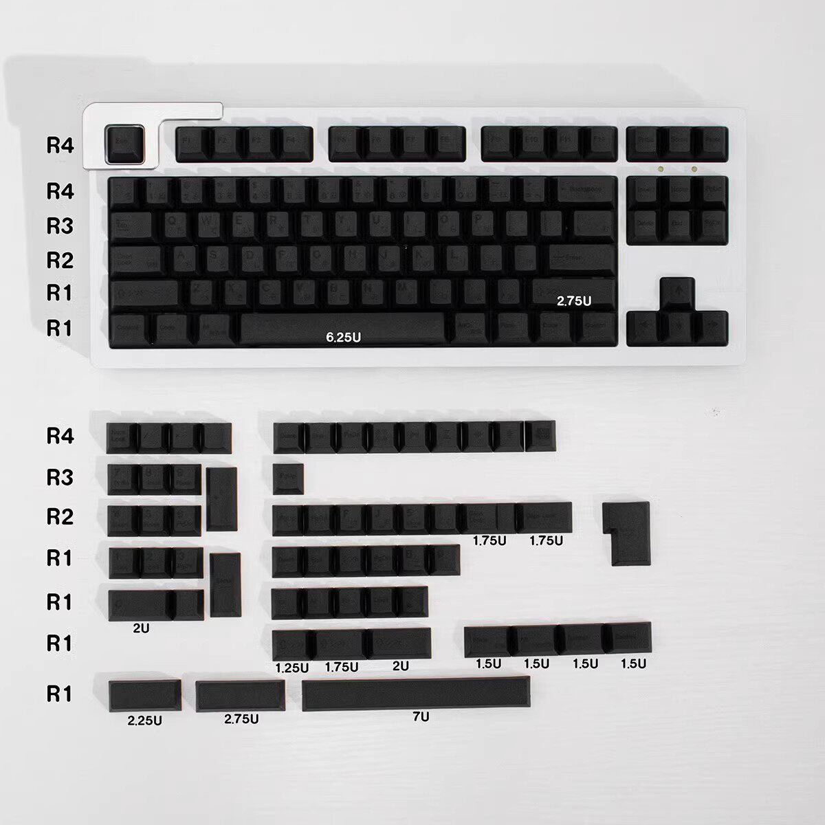 Minimalist color keycaps - Diykeycap