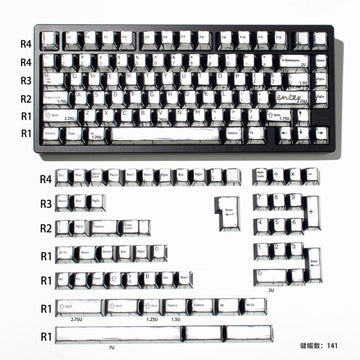 Comic White keycaps - Diykeycap