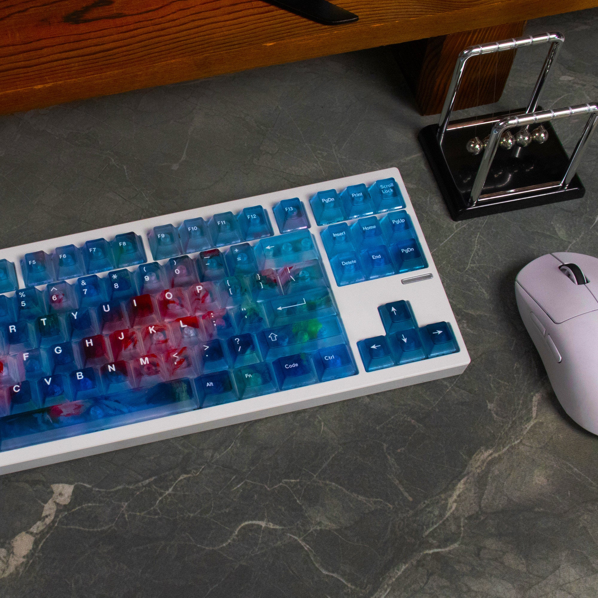 Rose Requiem Frosted Translucent keycaps