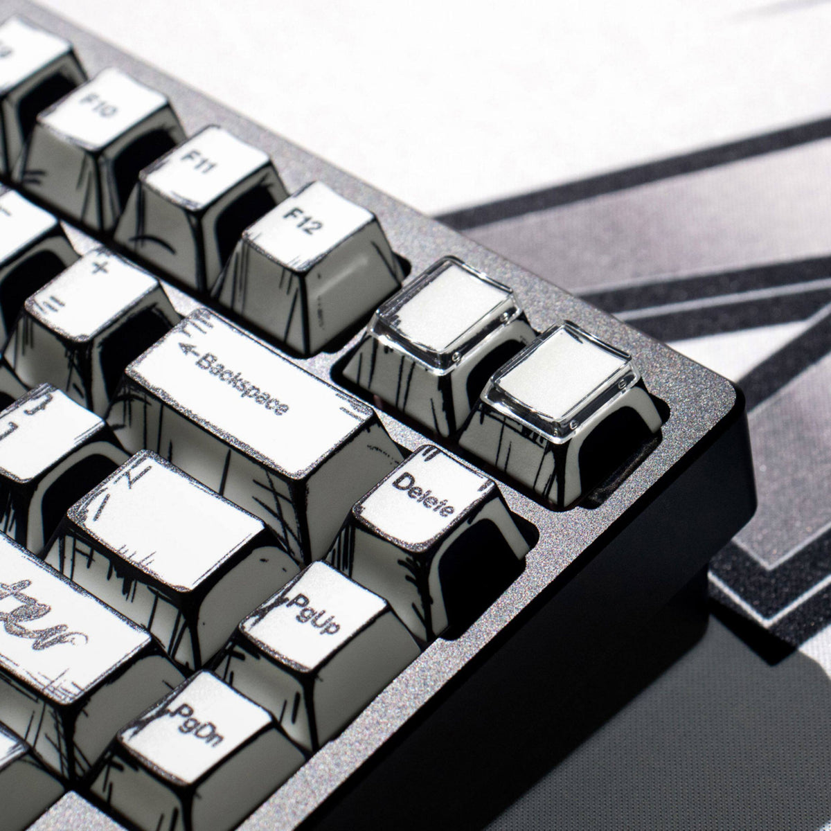 Comic White keycaps - Diykeycap