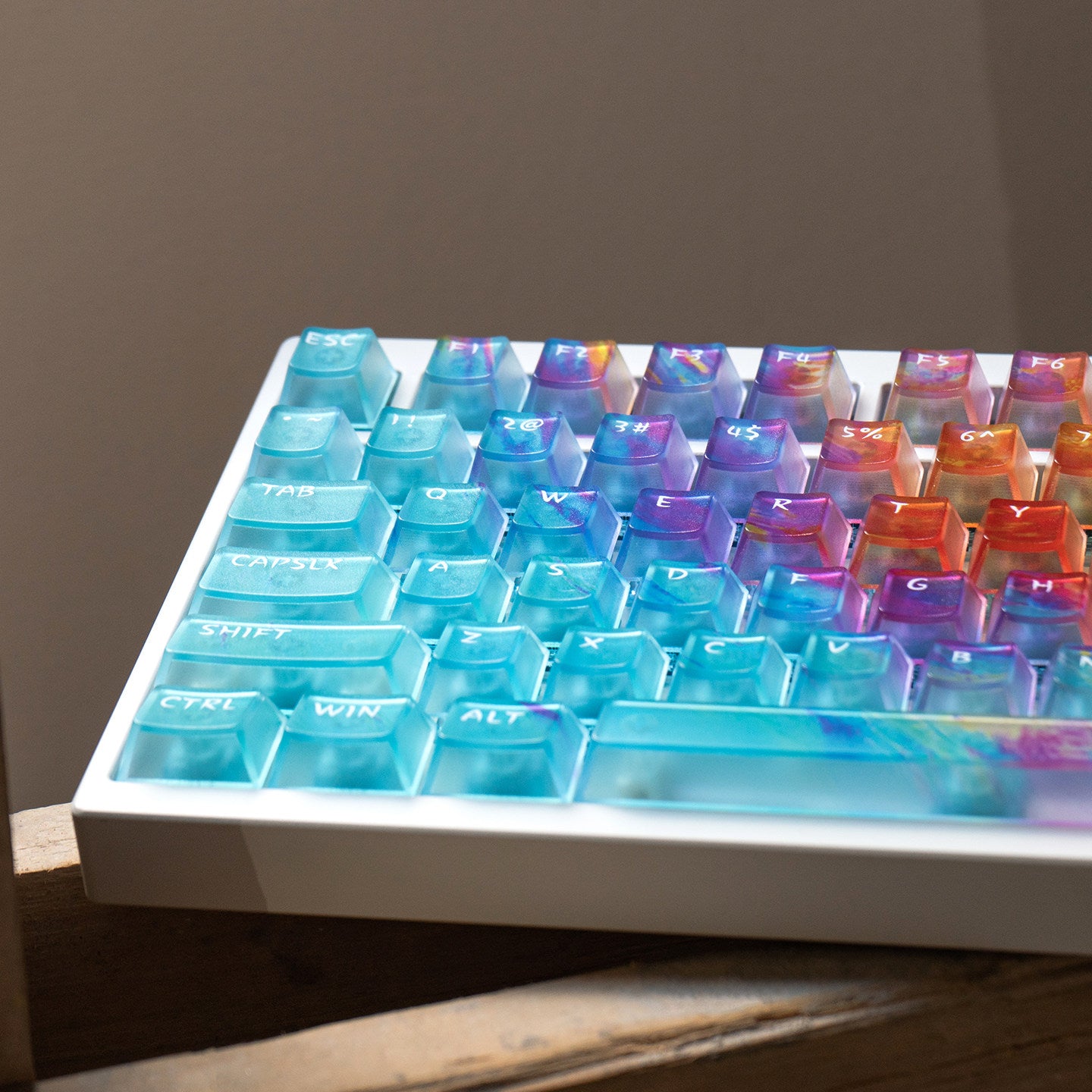 Kaizhou Gradient Frosted Translucent Keycaps - Diykeycap