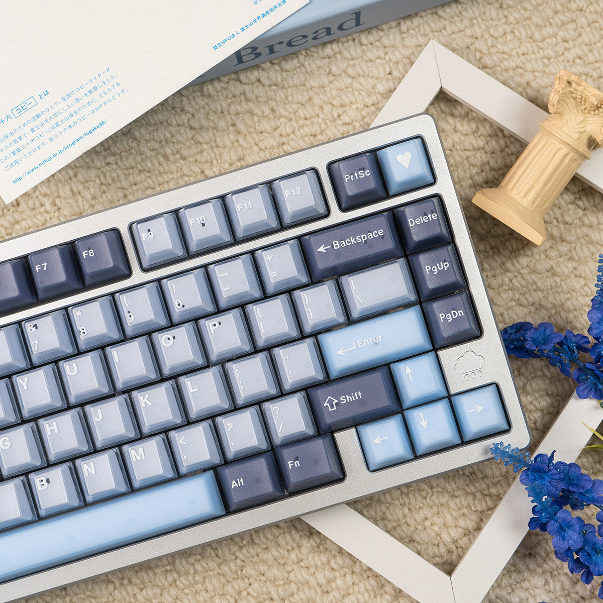 Blue Coconut Bubbles keycaps - Diykeycap