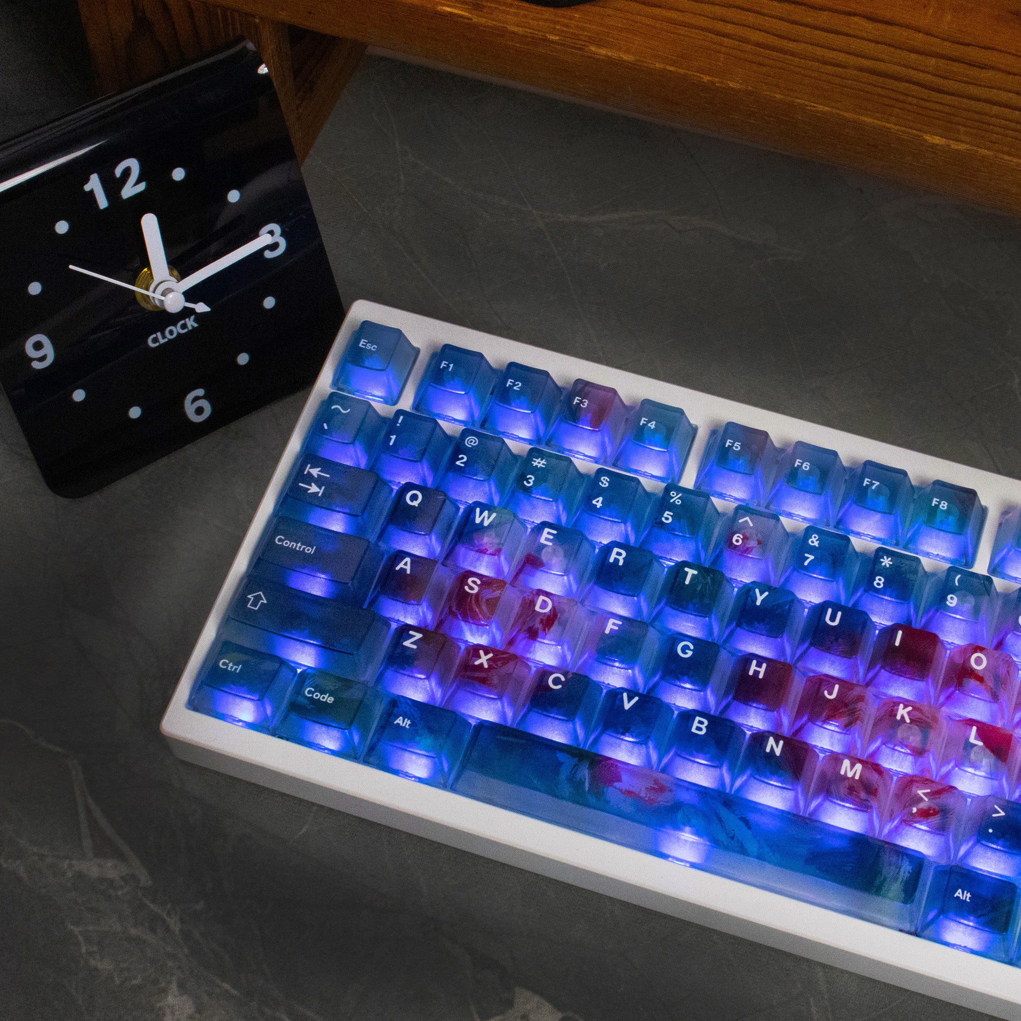 Rose Requiem Frosted Translucent keycaps