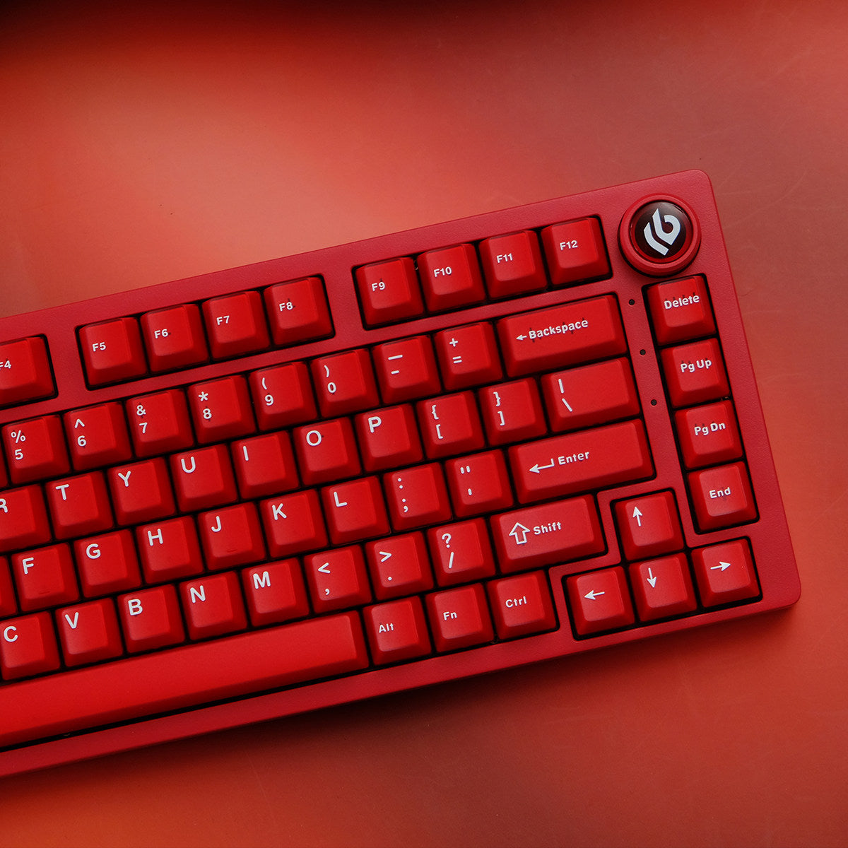 Ruby Red Semi-Transparent Keycaps - Diykeycap