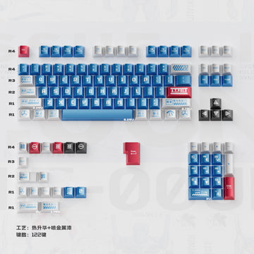 Blue Lilith (Metallic) keycaps - Diykeycap