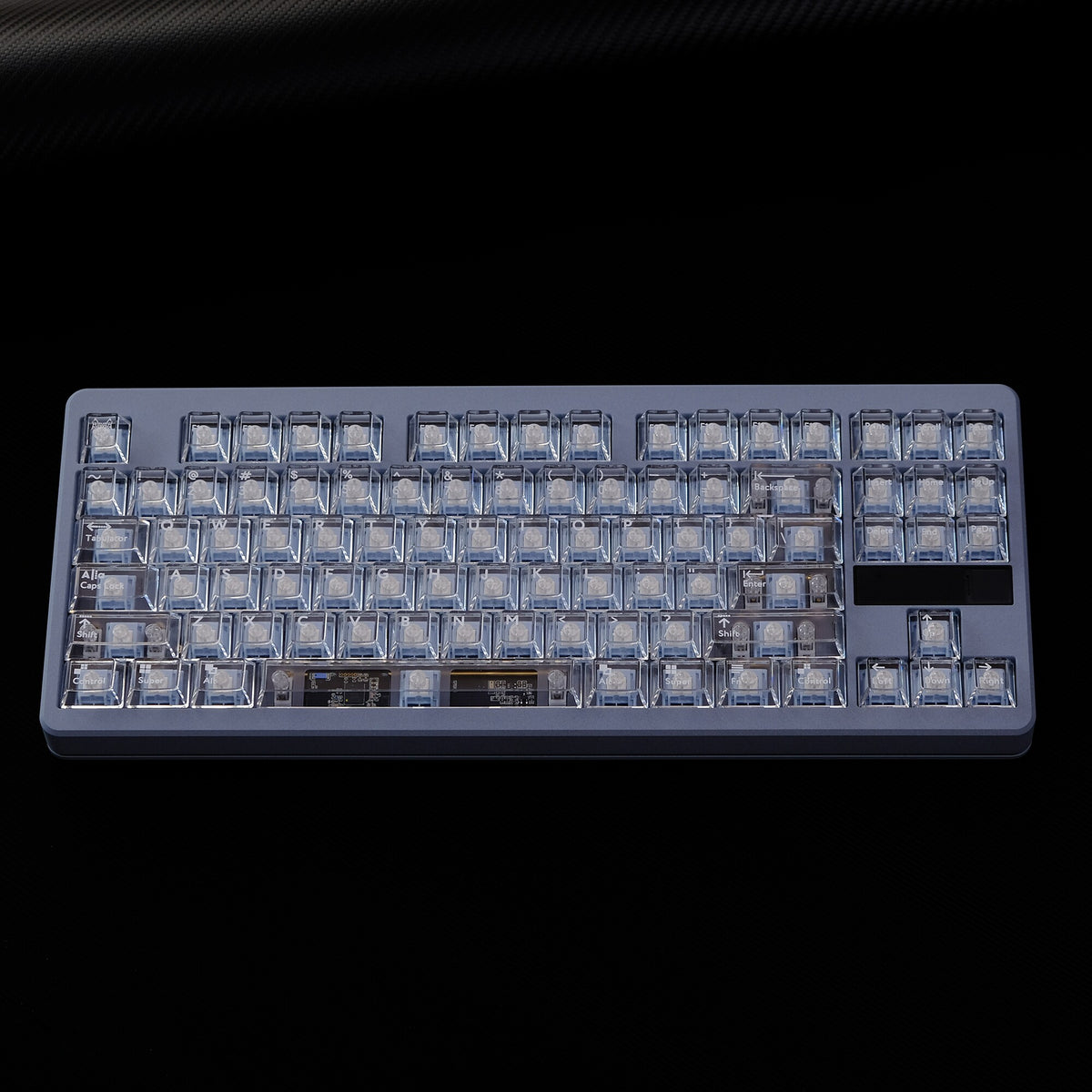 White Translucent PBT keycaps - Diykeycap