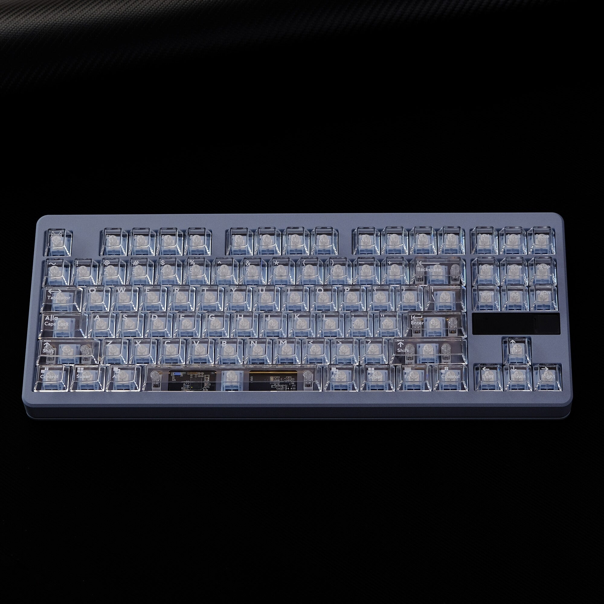 White Translucent PBT keycaps - Diykeycap