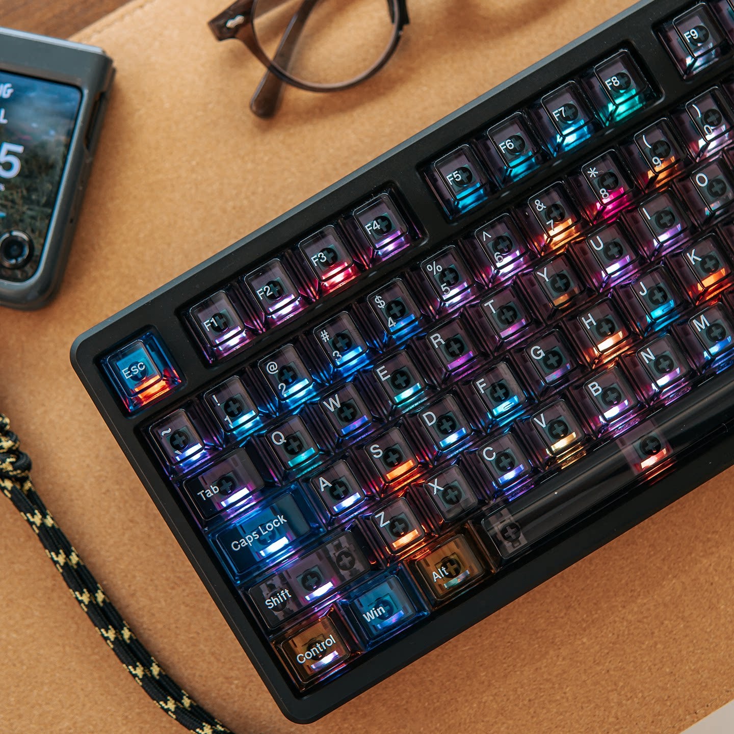 Stellar Clear PC Keycaps - Diykeycap