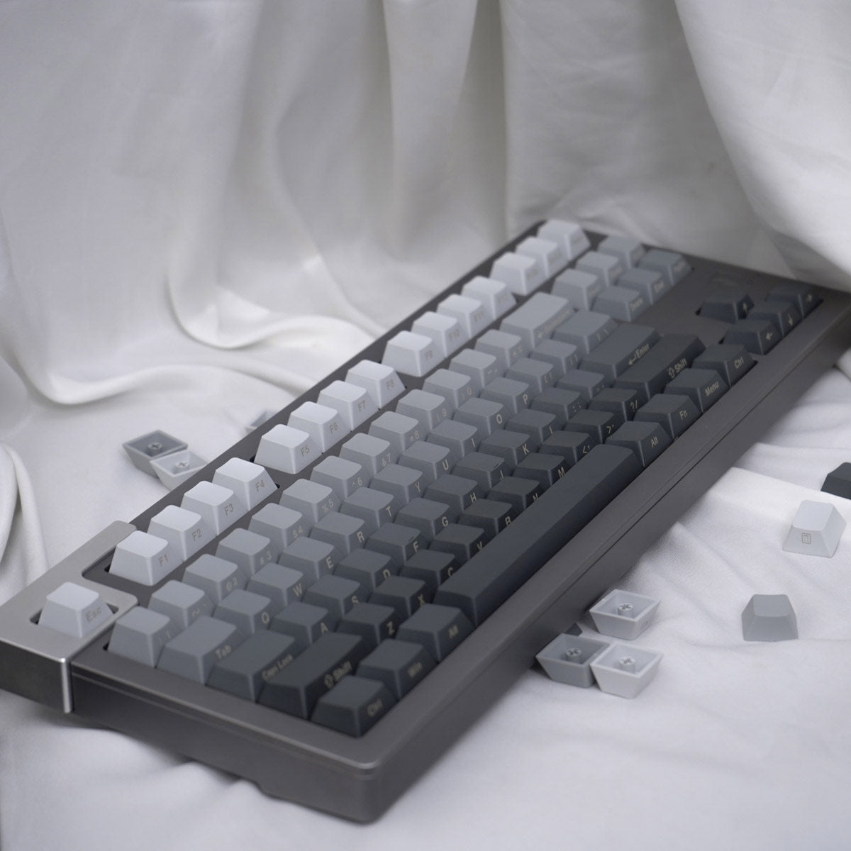 Black Grey Gradient keycaps - Diykeycap