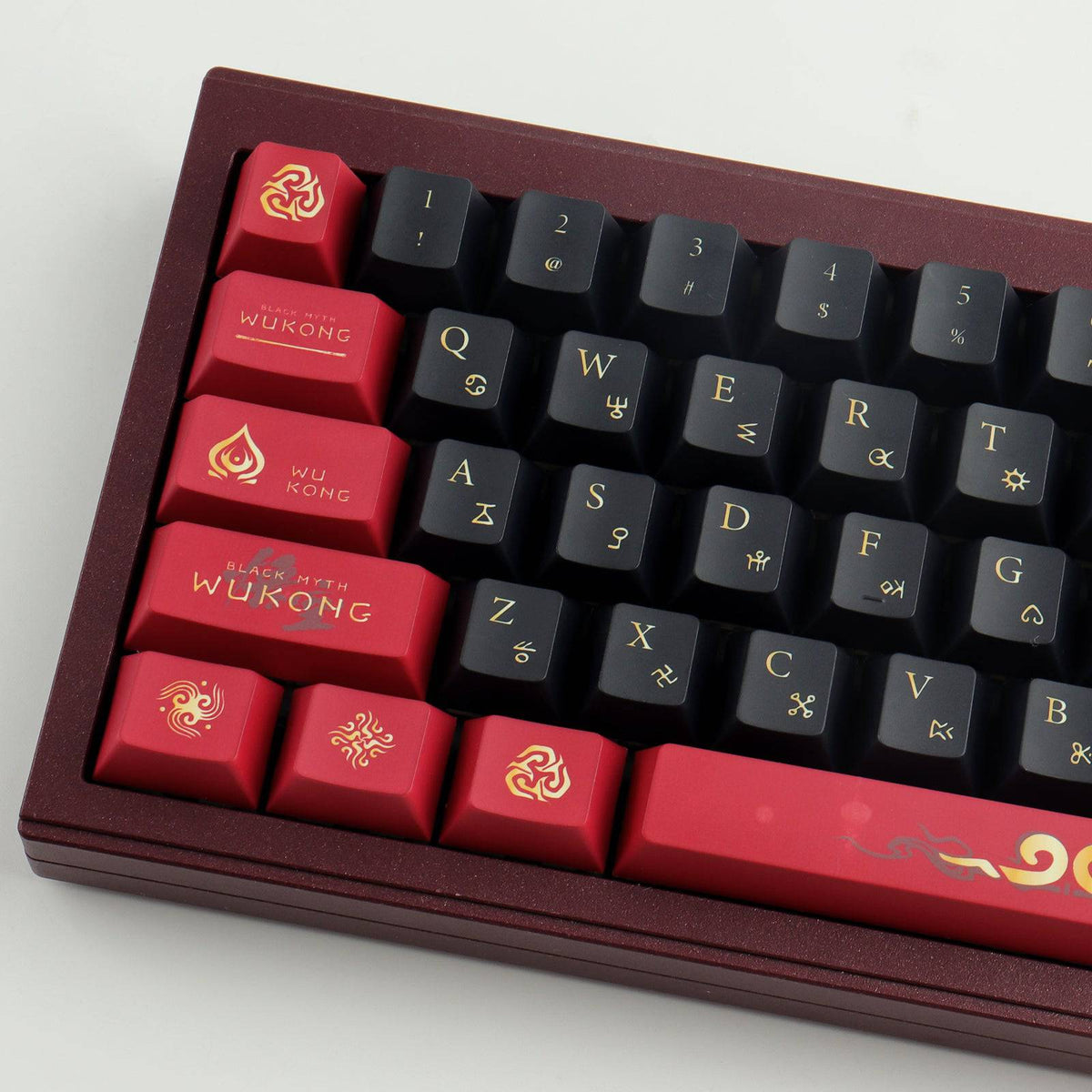 Black Myth Wukong Keycaps: PBT Perfection for Wooting 80HE & 60HE Keyboards