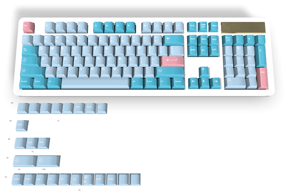 Touche personnalisée n° 330 - Diykeycap
