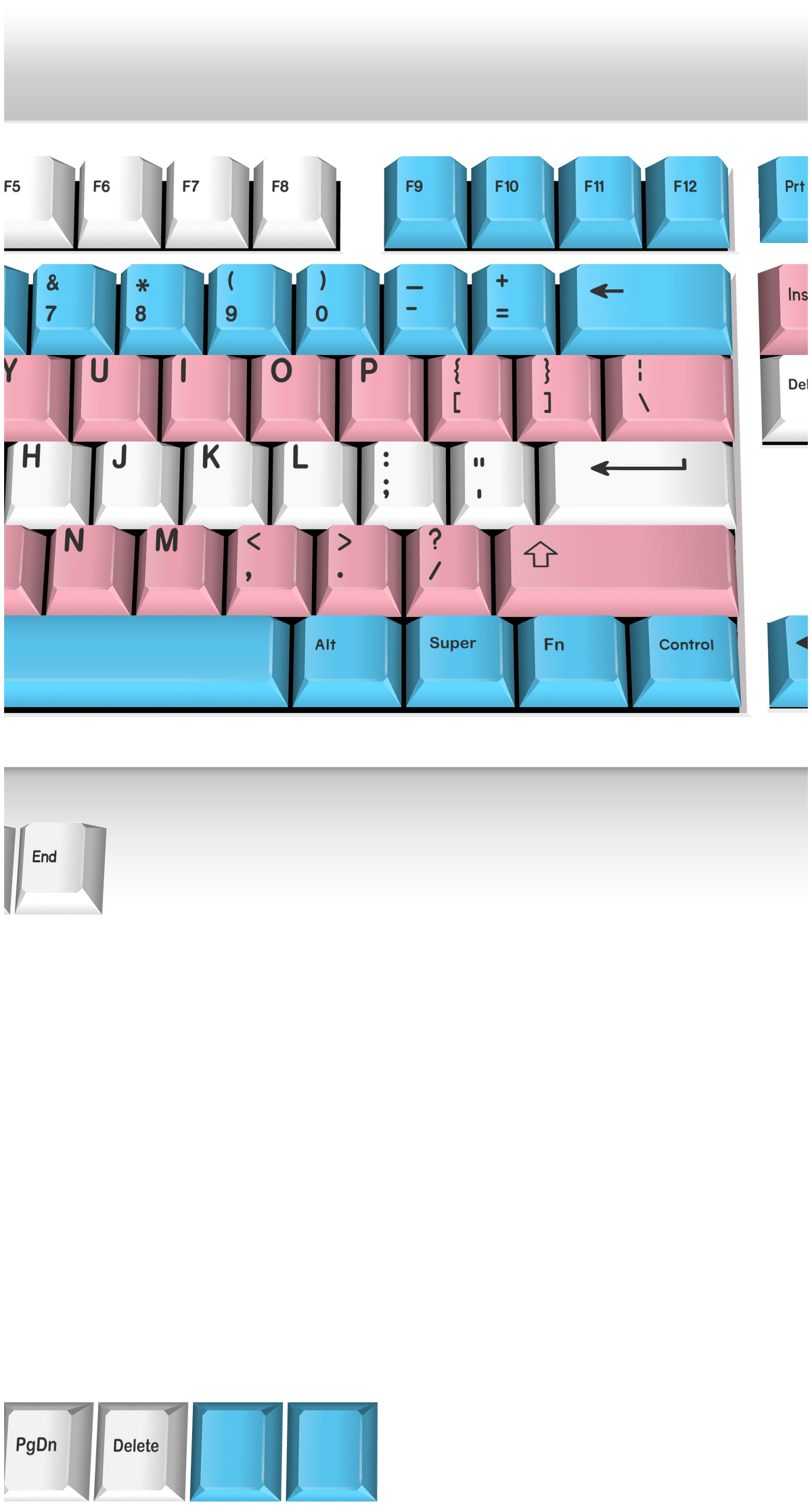 Custom #3356 PBT Keycap 129 Keys keycaps Cherry Profile DYE-SUB ...