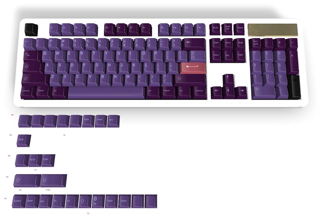 Touche personnalisée n° 3386 - Diykeycap