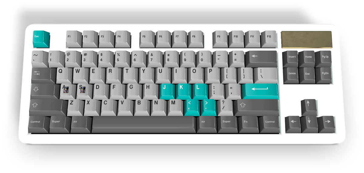 Custom #2042 PBT Keycap 129 Keys keycaps Cherry Profile DYE-SUB ...