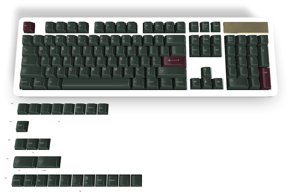 Touche personnalisée n° 353 - Diykeycap