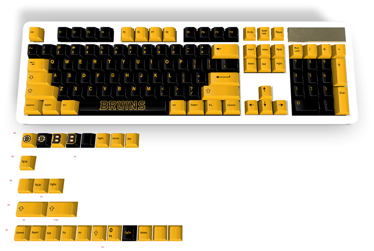Custom 362 Custom #362 PBT Keycap 129 Keys keycaps Cherry Profile DYE-SUB ...