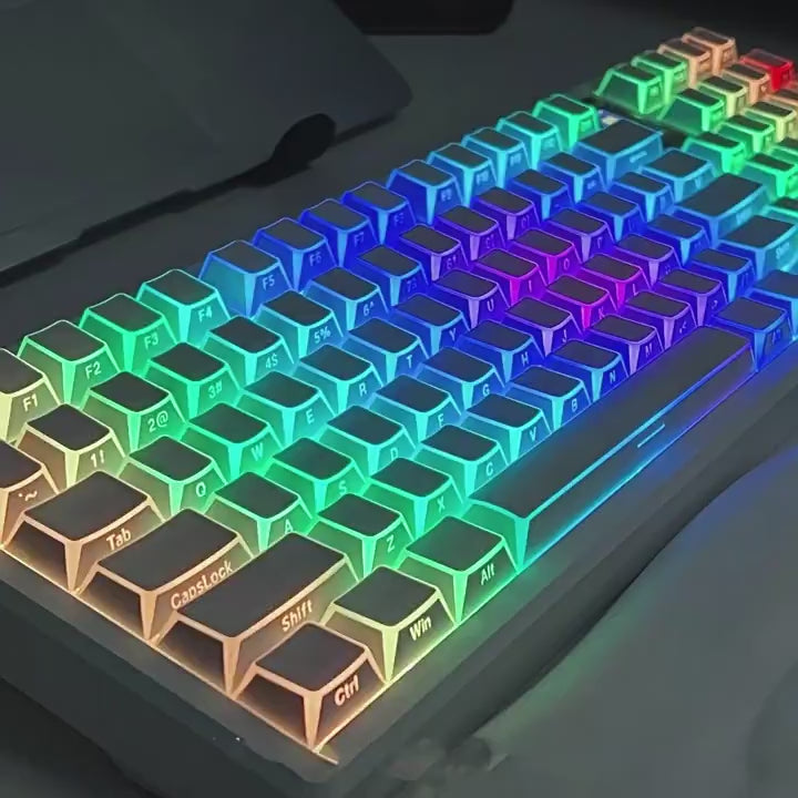 White/Black Reflection keycaps