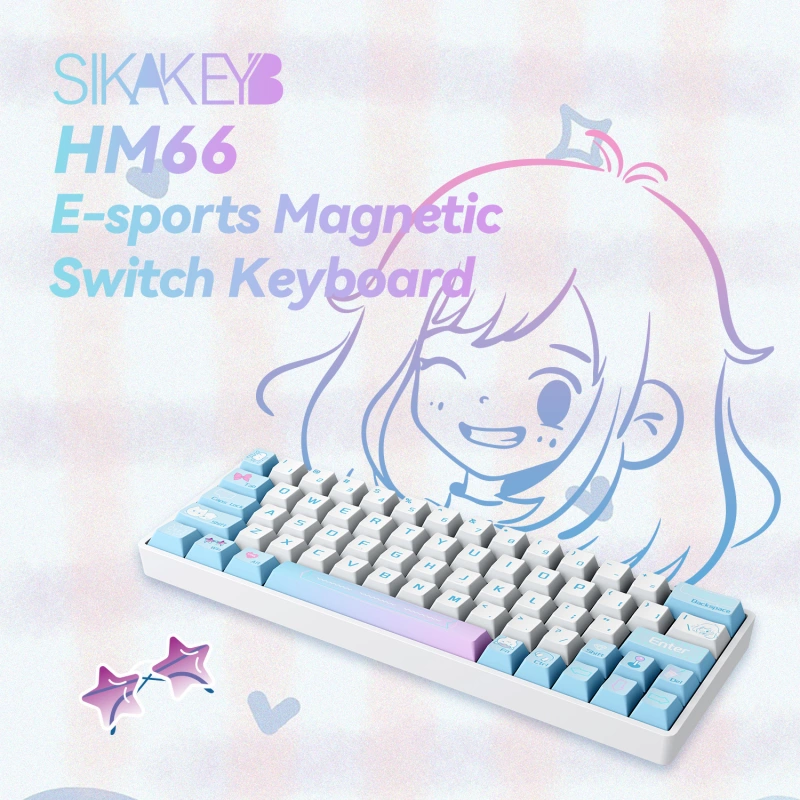 Sikakeyb Castle HM66 66Key 60% Magnetic Keyboard - Diykeycap