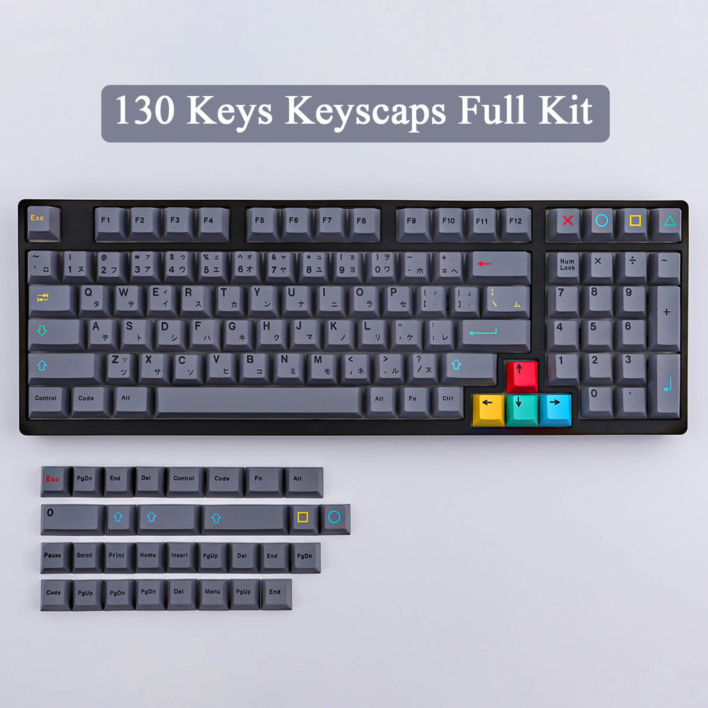 129 Keys  Dualshot Theme Keycaps - Diykeycap
