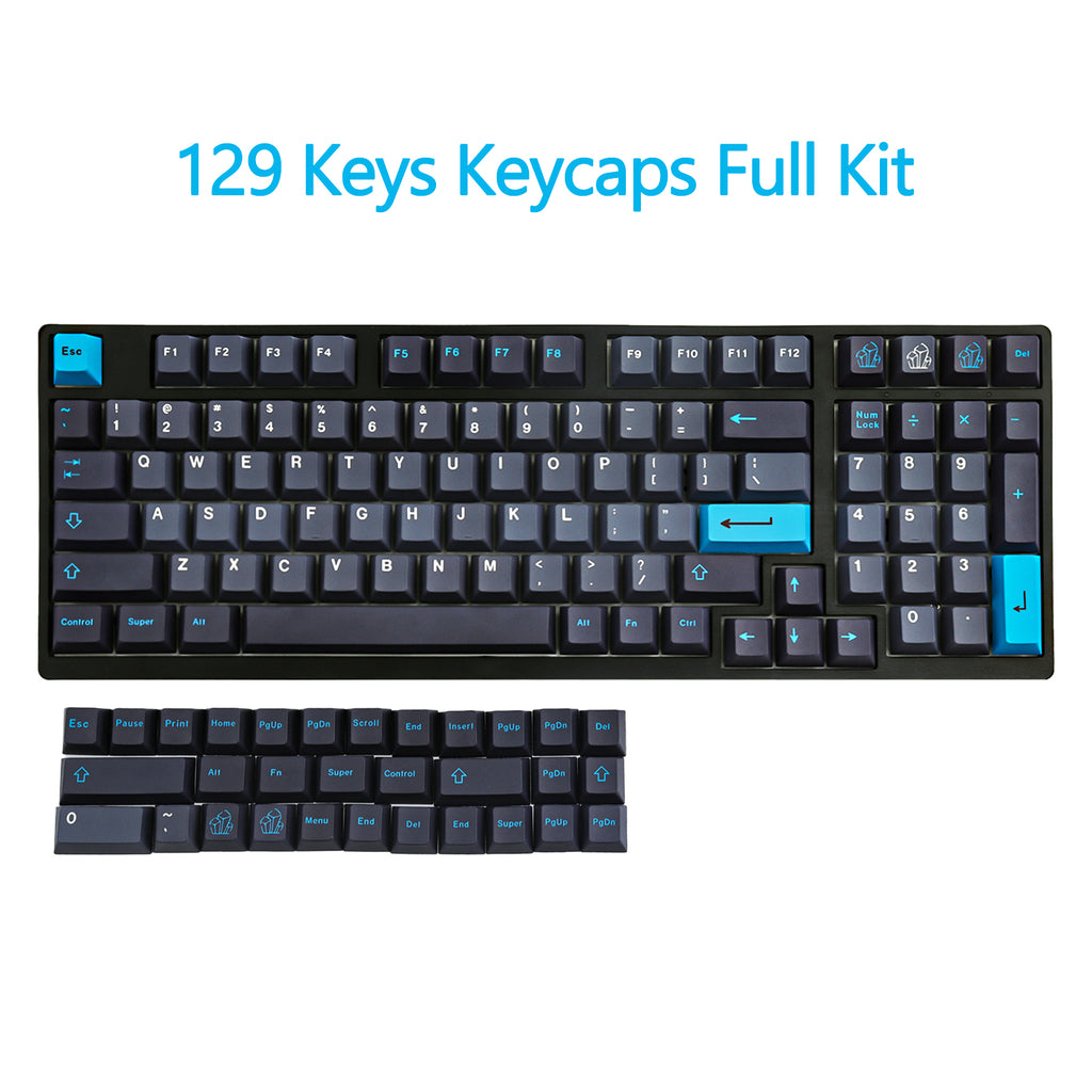 129 keys Umbra keycaps - Diykeycap