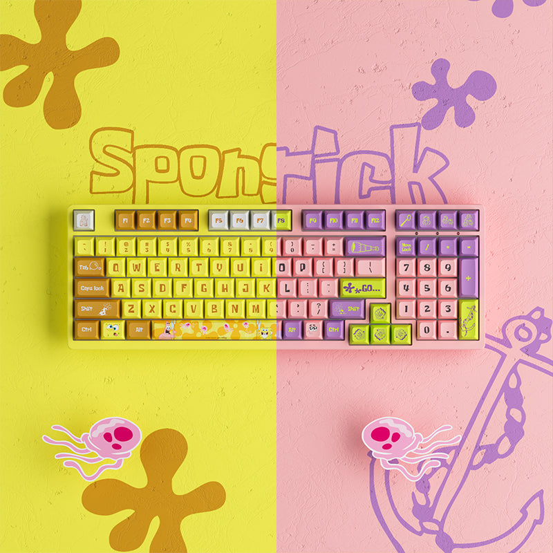 Akko SpongeBob Keyboard/Keycaps - Diykeycap