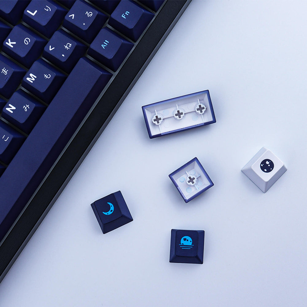 DCS Blue Moon PBT Keycap 129 Keys Cherry Profile DYE-SUB Personalized ...