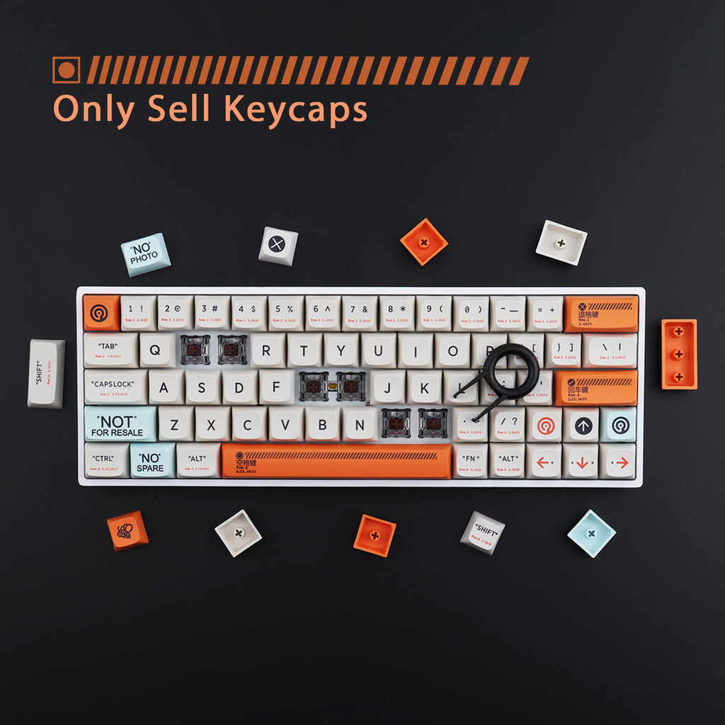 PBT Plastic Keycaps Set - Diykeycap