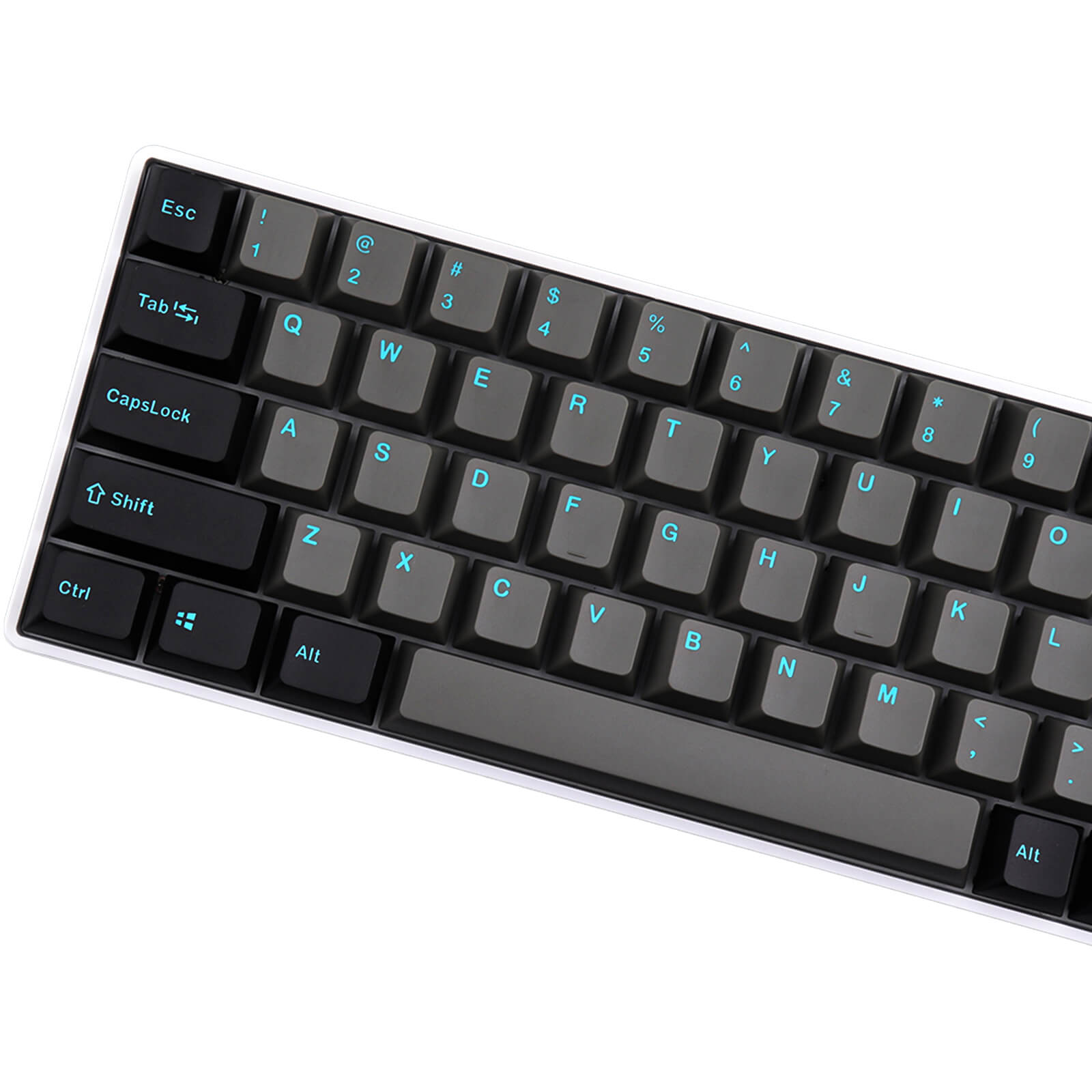 Graphite Cyan keycaps - Diykeycap