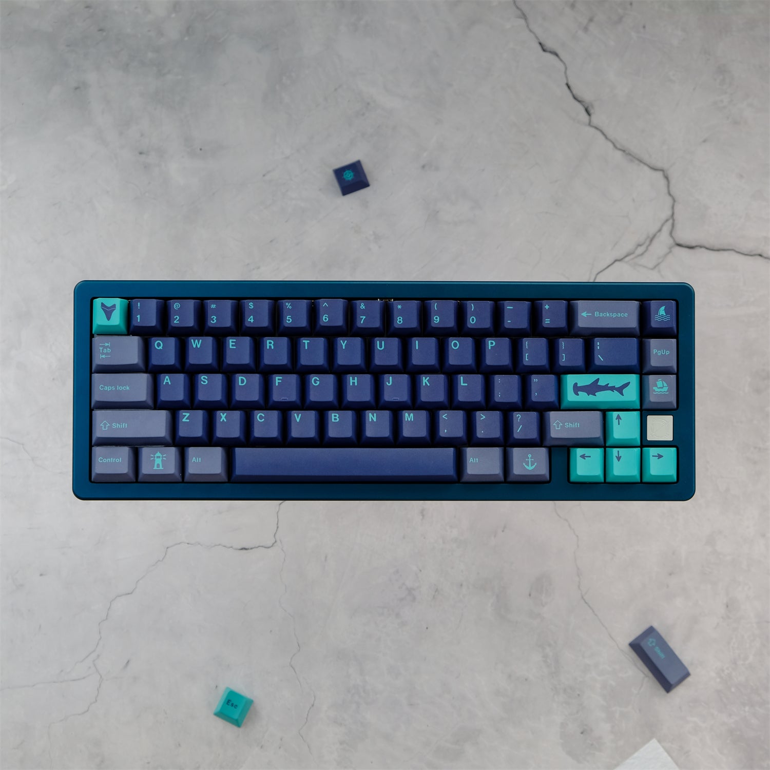 129 Keys PBT Dye-SUB Hammerhead Keycaps - Diykeycap