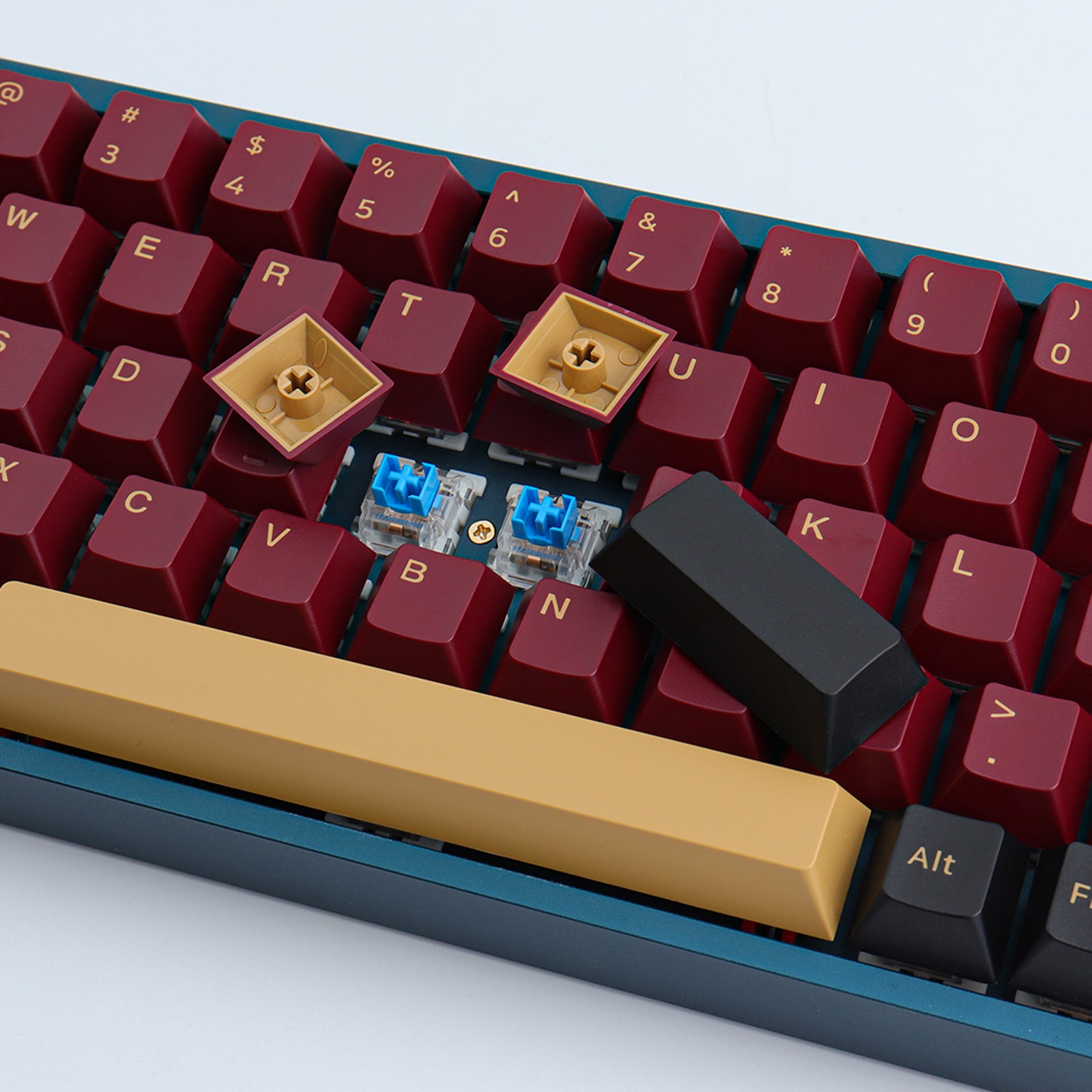 Double shot PBT Red Samurai - Diykeycap