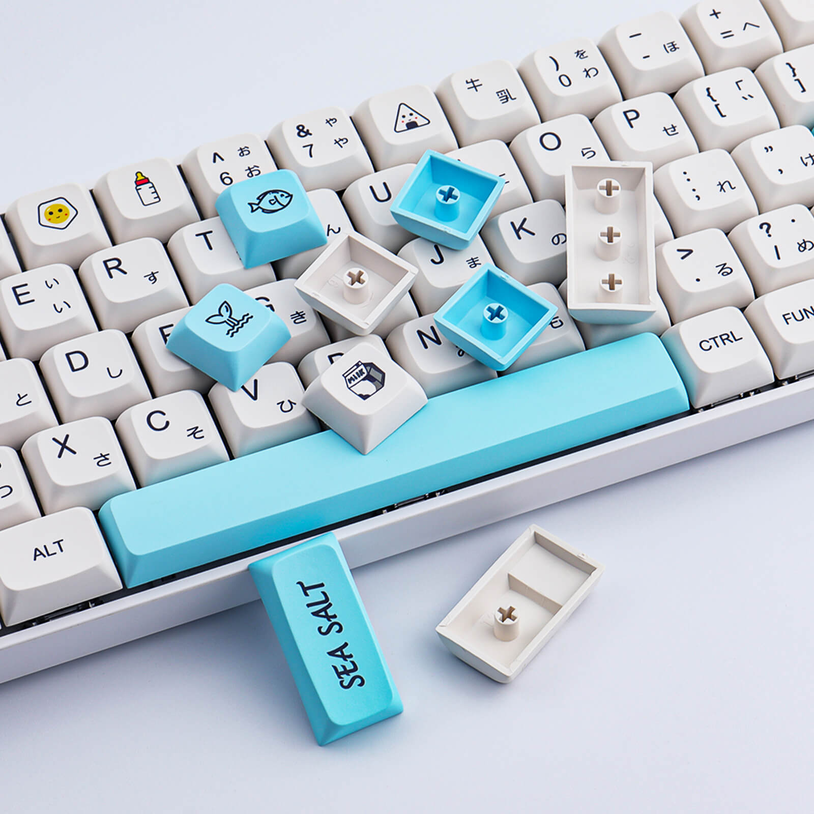 129 Keys Sea salt keycap - Diykeycap