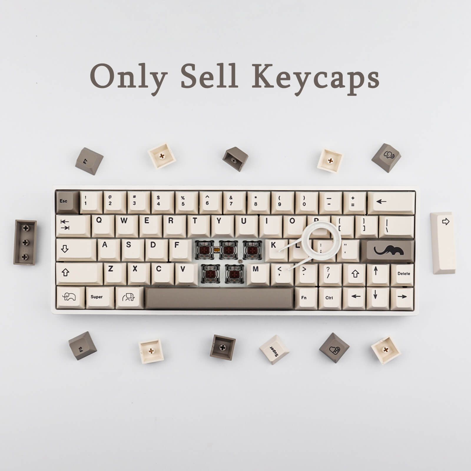 Elephant Keycaps Set - Diykeycap