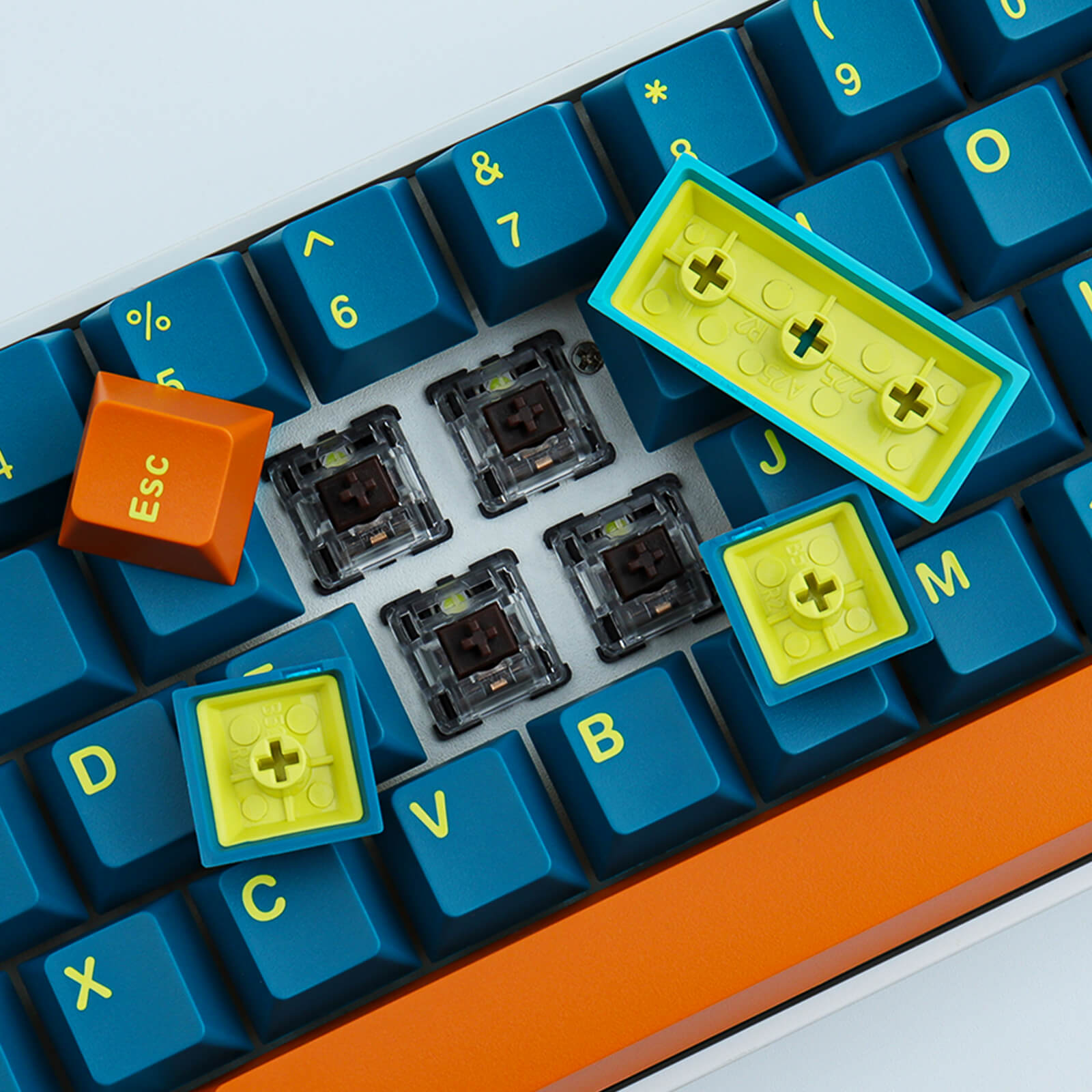 Double shot ABS Aero Keycaps Set - Diykeycap