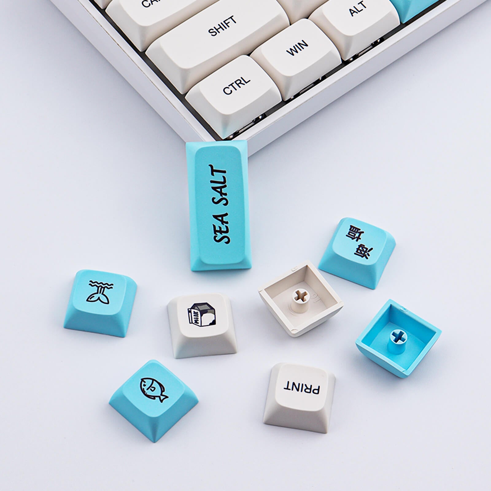 129 Keys Sea salt keycap - Diykeycap