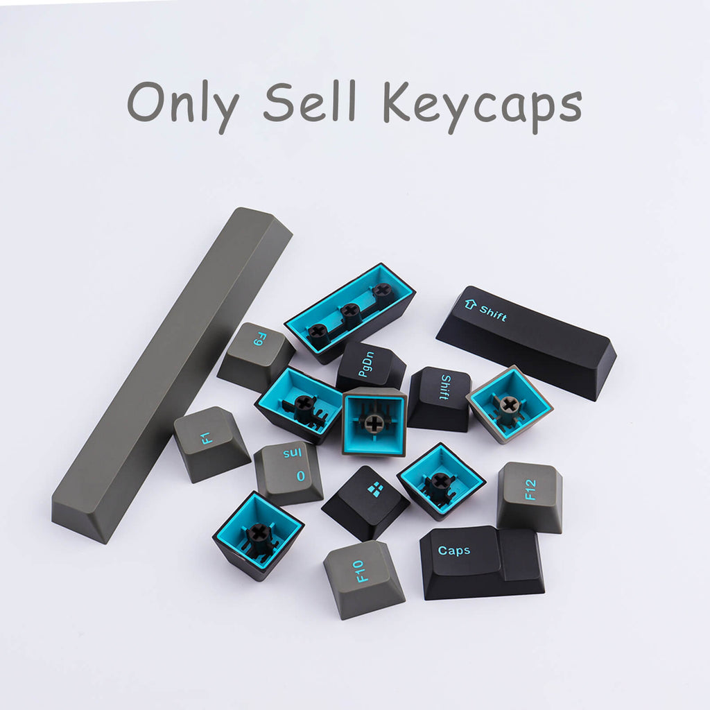 Graphite Cyan keycaps - Diykeycap