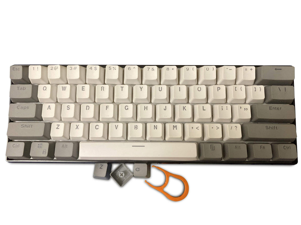 Gray and White Keycap Set - Diykeycap