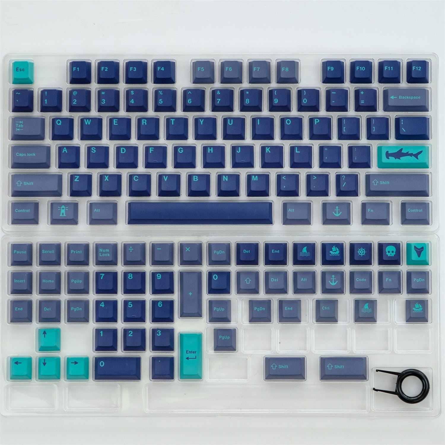 129 Keys PBT Dye-SUB Hammerhead Keycaps - Diykeycap