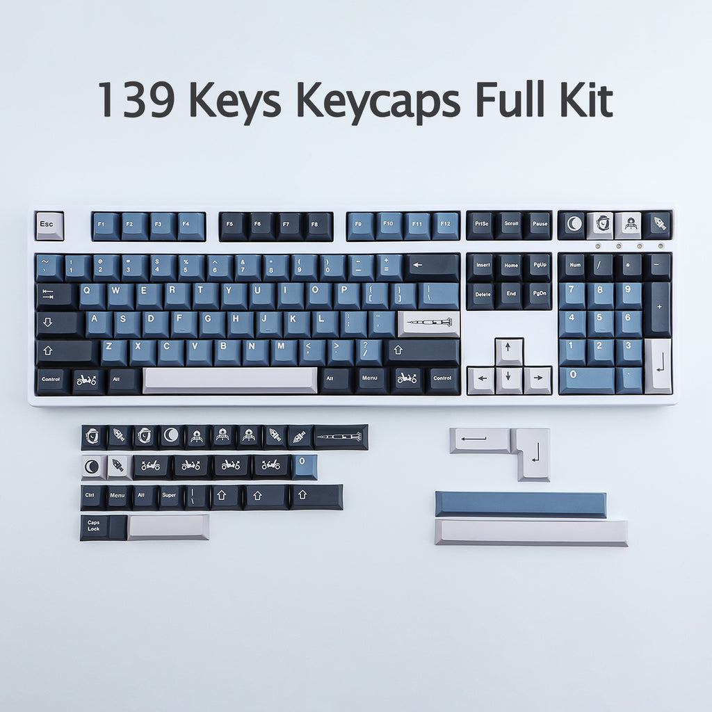 171 keys ABS Double Shot Apollo Keycaps - Diykeycap