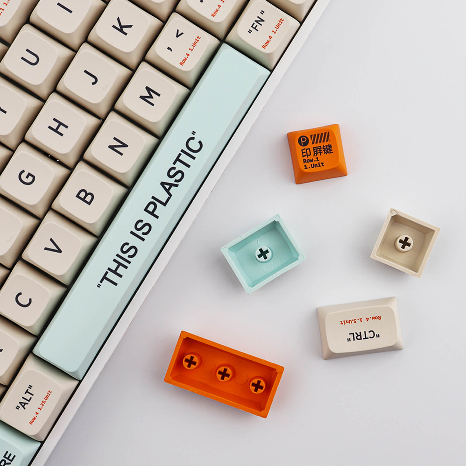 PBT Plastic Keycaps Set - Diykeycap